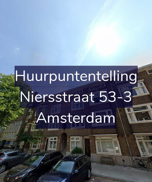 Foto gevel Huurpuntentelling voor Niersstraat 53-3, Amsterdam