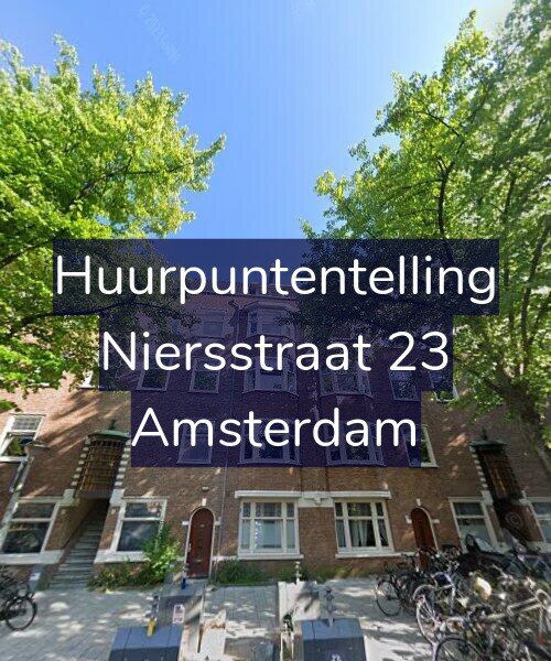 Foto gevel Huurpuntentelling voor Niersstraat 23, Amsterdam