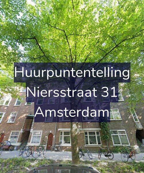 Foto gevel Huurpuntentelling voor Niersstraat 31, Amsterdam
