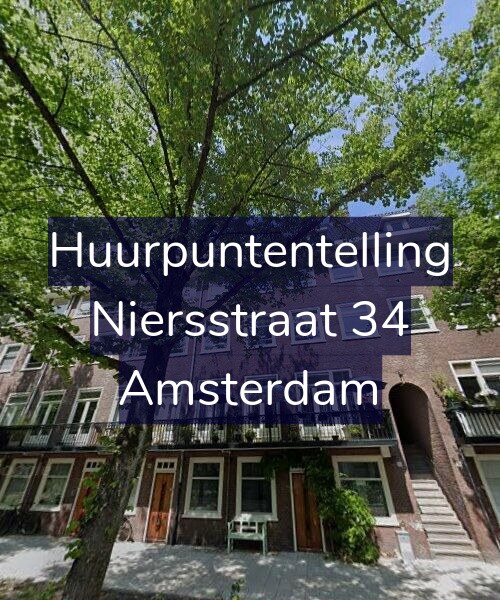 Foto gevel Huurpuntentelling voor Niersstraat 34, Amsterdam