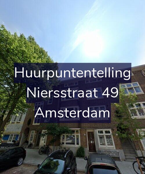 Foto gevel Huurpuntentelling voor Niersstraat 49, Amsterdam