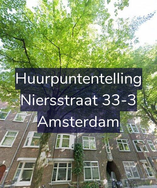 Foto gevel Huurpuntentelling voor Niersstraat 33-3, Amsterdam