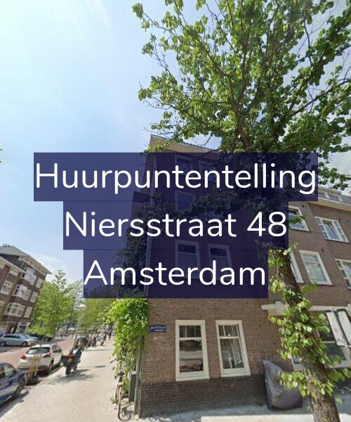 Foto gevel Huurpuntentelling voor Niersstraat 48, Amsterdam