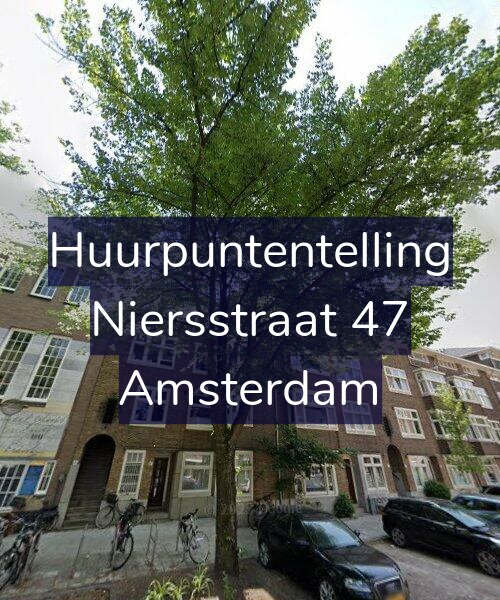 Foto gevel Huurpuntentelling voor Niersstraat 47, Amsterdam