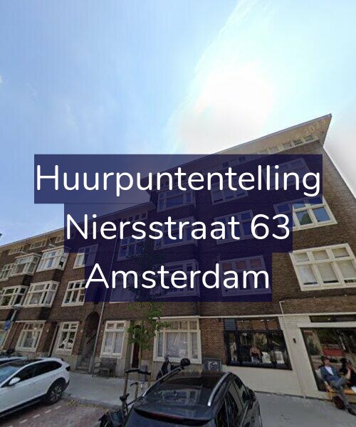 Foto gevel Huurpuntentelling voor Niersstraat 63, Amsterdam