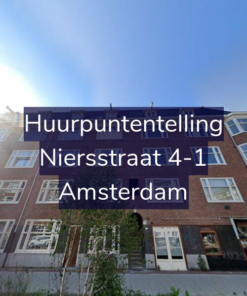 Foto gevel Huurpuntentelling voor Niersstraat 4-1, Amsterdam