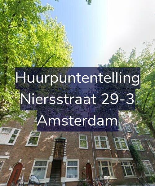 Foto gevel Huurpuntentelling voor Niersstraat 29-3, Amsterdam