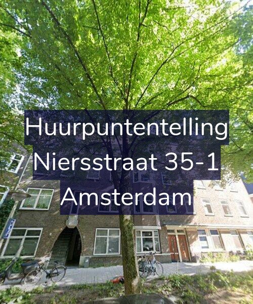Foto gevel Huurpuntentelling voor Niersstraat 35-1, Amsterdam