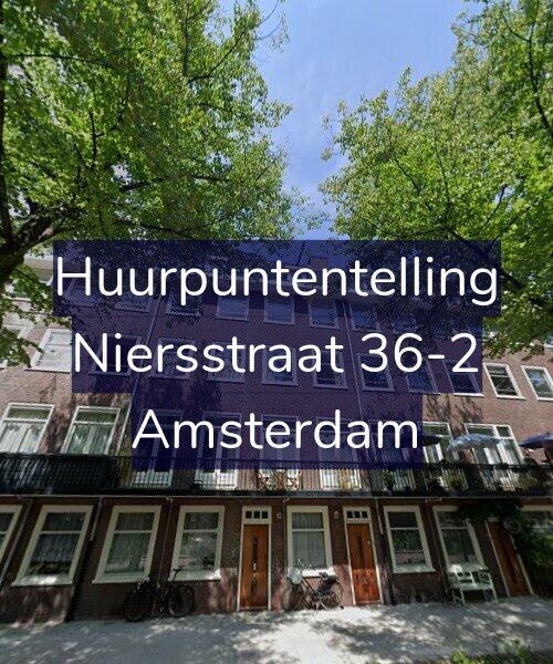 Foto gevel Huurpuntentelling voor Niersstraat 36-2, Amsterdam