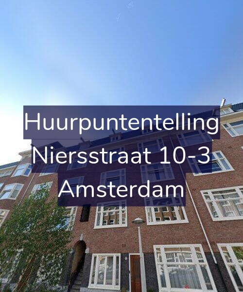 Foto gevel Huurpuntentelling voor Niersstraat 10-3, Amsterdam