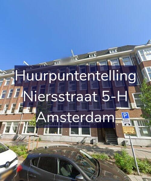 Foto gevel Huurpuntentelling voor Niersstraat 5-H, Amsterdam