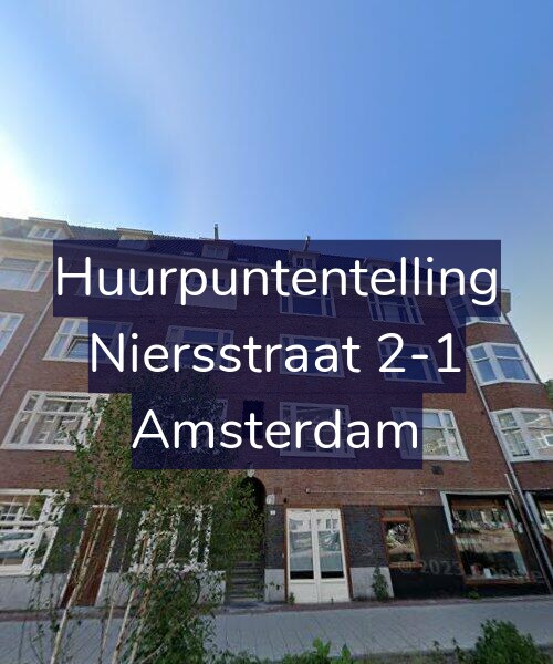 Foto gevel Huurpuntentelling voor Niersstraat 2-1, Amsterdam