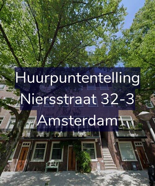 Foto gevel Huurpuntentelling voor Niersstraat 32-3, Amsterdam
