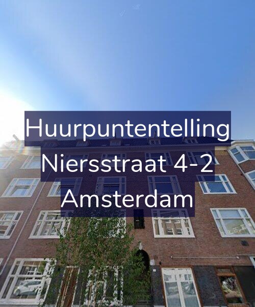 Foto gevel Huurpuntentelling voor Niersstraat 4-2, Amsterdam