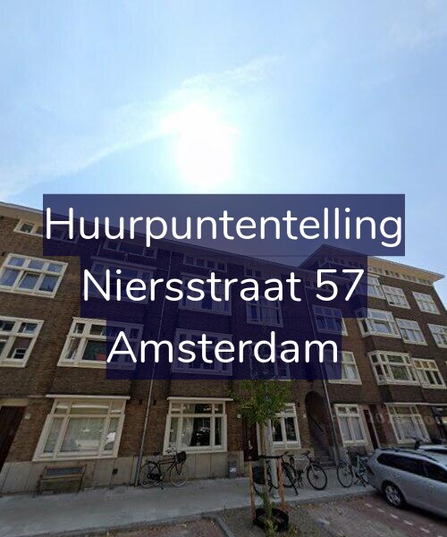 Foto gevel Huurpuntentelling voor Niersstraat 57, Amsterdam