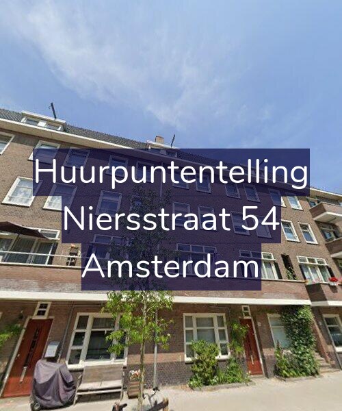 Foto gevel Huurpuntentelling voor Niersstraat 54, Amsterdam