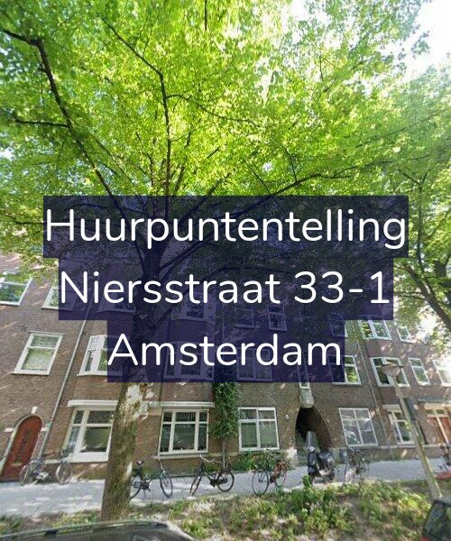 Foto gevel Huurpuntentelling voor Niersstraat 33-1, Amsterdam