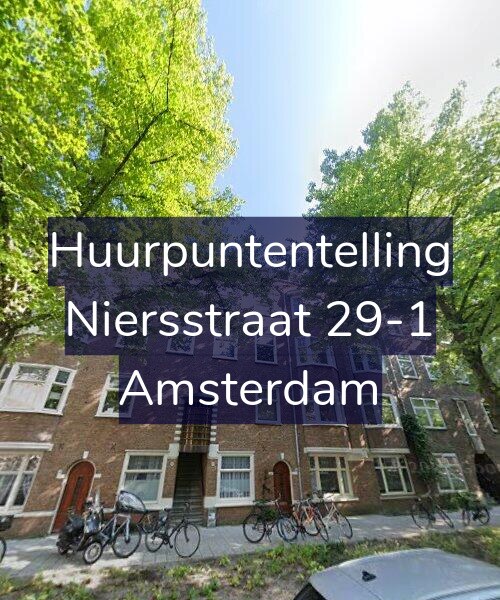 Foto gevel Huurpuntentelling voor Niersstraat 29-1, Amsterdam