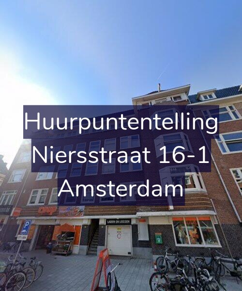 Foto gevel Huurpuntentelling voor Niersstraat 16-1, Amsterdam