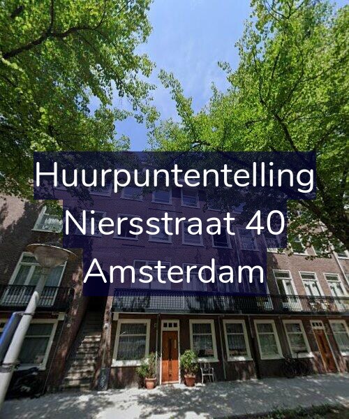 Foto gevel Huurpuntentelling voor Niersstraat 40, Amsterdam