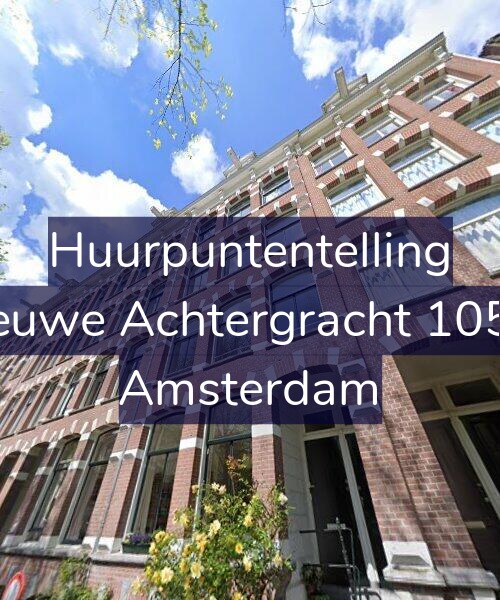 Foto gevel Huurpuntentelling voor Nieuwe Achtergracht 105-3, Amsterdam