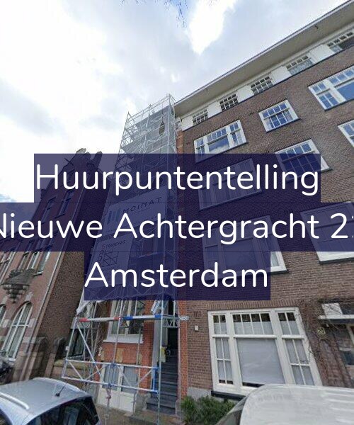 Foto gevel Huurpuntentelling voor Nieuwe Achtergracht 22, Amsterdam