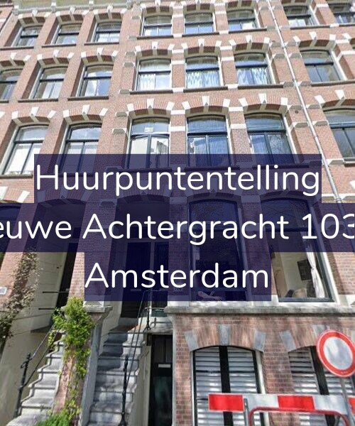 Foto gevel Huurpuntentelling voor Nieuwe Achtergracht 103-H, Amsterdam