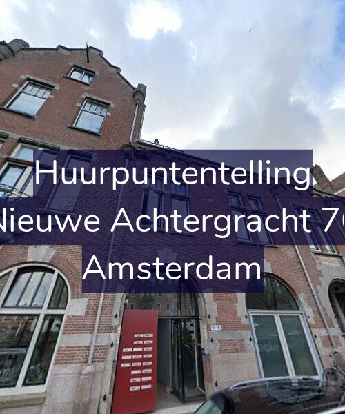 Foto gevel Huurpuntentelling voor Nieuwe Achtergracht 70, Amsterdam