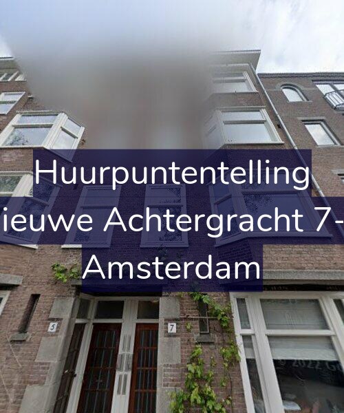 Foto gevel Huurpuntentelling voor Nieuwe Achtergracht 7-1, Amsterdam