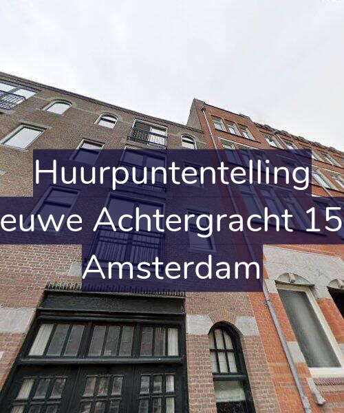 Foto gevel Huurpuntentelling voor Nieuwe Achtergracht 15-2, Amsterdam