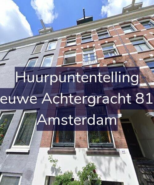 Foto gevel Huurpuntentelling voor Nieuwe Achtergracht 81-1, Amsterdam