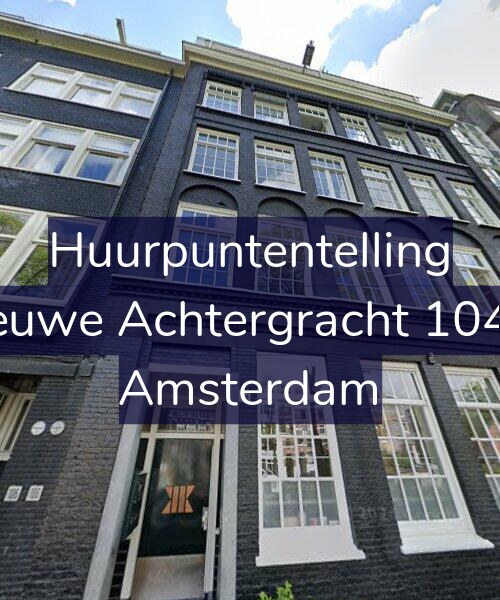 Foto gevel Huurpuntentelling voor Nieuwe Achtergracht 104-C, Amsterdam