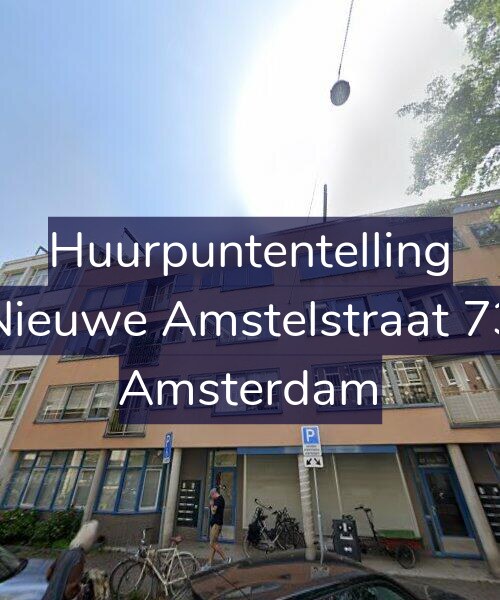 Foto gevel Huurpuntentelling voor Nieuwe Amstelstraat 73, Amsterdam