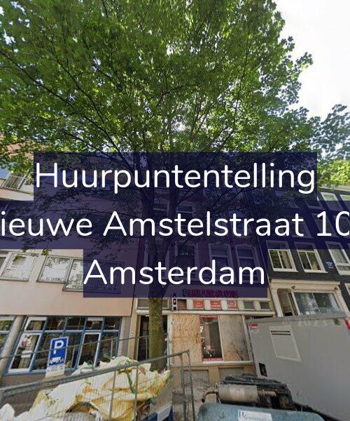 Foto gevel Huurpuntentelling voor Nieuwe Amstelstraat 109, Amsterdam