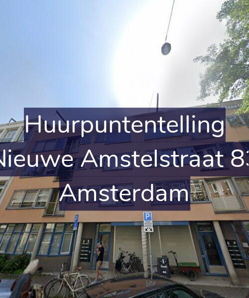 Foto gevel Huurpuntentelling voor Nieuwe Amstelstraat 83, Amsterdam