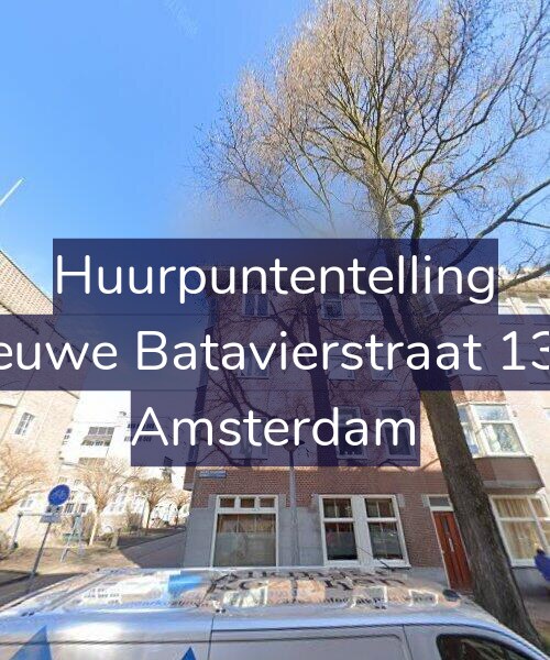 Foto gevel Huurpuntentelling voor Nieuwe Batavierstraat 13-2, Amsterdam