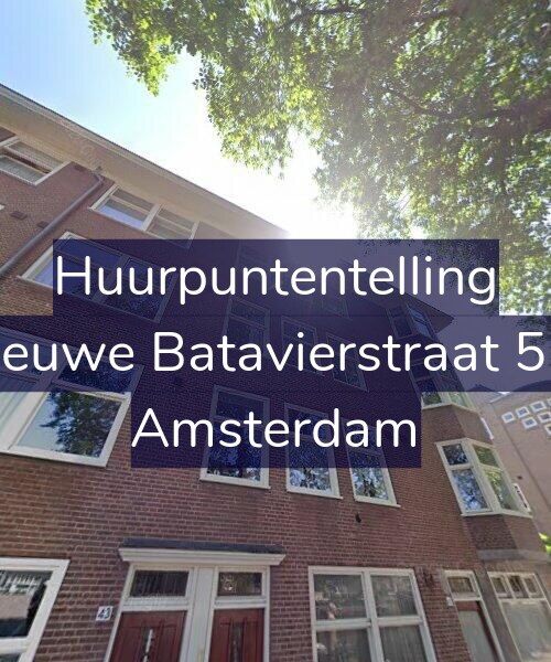 Foto gevel Huurpuntentelling voor Nieuwe Batavierstraat 5-3, Amsterdam