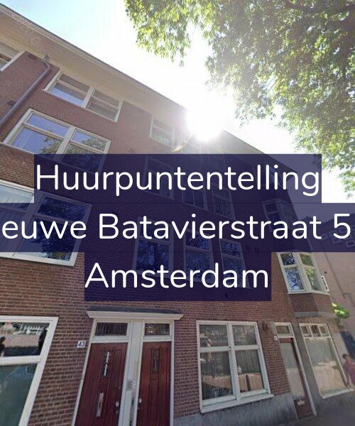 Foto gevel Huurpuntentelling voor Nieuwe Batavierstraat 5-1, Amsterdam