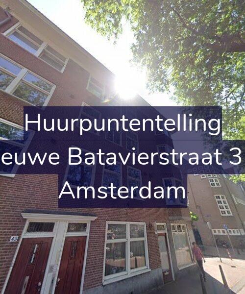 Foto gevel Huurpuntentelling voor Nieuwe Batavierstraat 3-2, Amsterdam