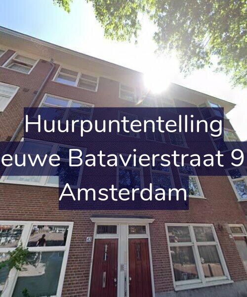 Foto gevel Huurpuntentelling voor Nieuwe Batavierstraat 9-2, Amsterdam