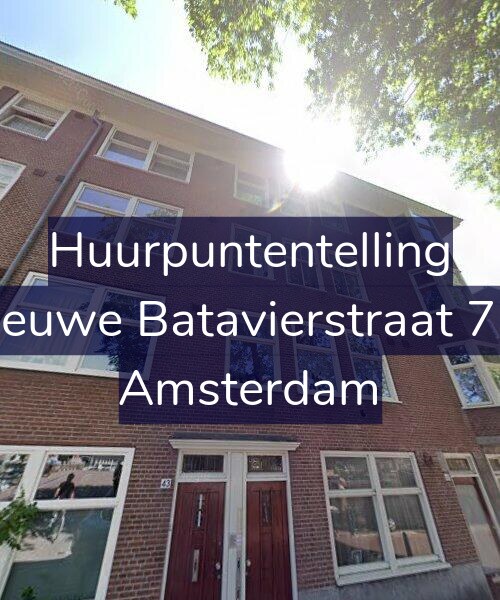 Foto gevel Huurpuntentelling voor Nieuwe Batavierstraat 7-1, Amsterdam