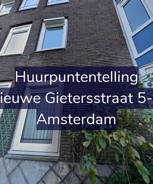 Foto gevel Huurpuntentelling voor Nieuwe Gietersstraat 5-H, Amsterdam
