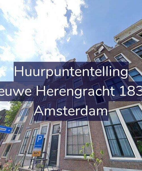 Foto gevel Huurpuntentelling voor Nieuwe Herengracht 183-2, Amsterdam