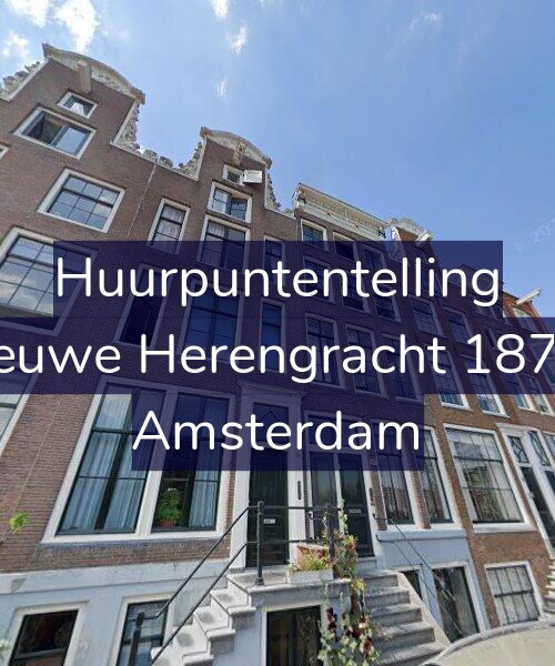 Foto gevel Huurpuntentelling voor Nieuwe Herengracht 187-B, Amsterdam