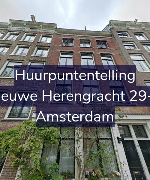 Foto gevel Huurpuntentelling voor Nieuwe Herengracht 29-B, Amsterdam