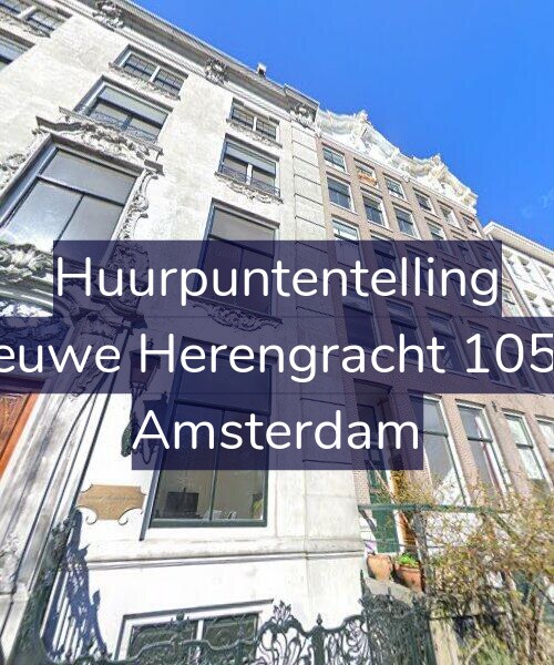 Foto gevel Huurpuntentelling voor Nieuwe Herengracht 105-B, Amsterdam