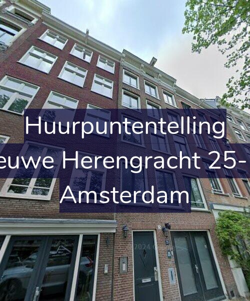 Foto gevel Huurpuntentelling voor Nieuwe Herengracht 25-1A, Amsterdam