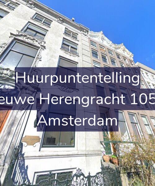 Foto gevel Huurpuntentelling voor Nieuwe Herengracht 105-1, Amsterdam