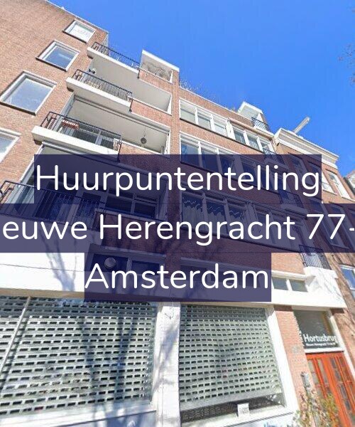 Foto gevel Huurpuntentelling voor Nieuwe Herengracht 77-A, Amsterdam