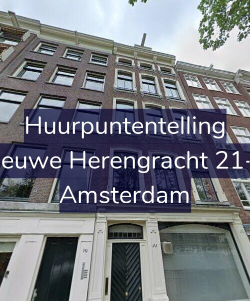 Foto gevel Huurpuntentelling voor Nieuwe Herengracht 21-A, Amsterdam